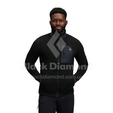 Кофта флісова чоловіча Black Diamond M RiftFZ Fleece Jacket, Black/Black, L (BD 7441179008LRG1)