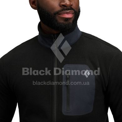 Кофта флісова чоловіча Black Diamond M RiftFZ Fleece Jacket, Black/Black, L (BD 7441179008LRG1)