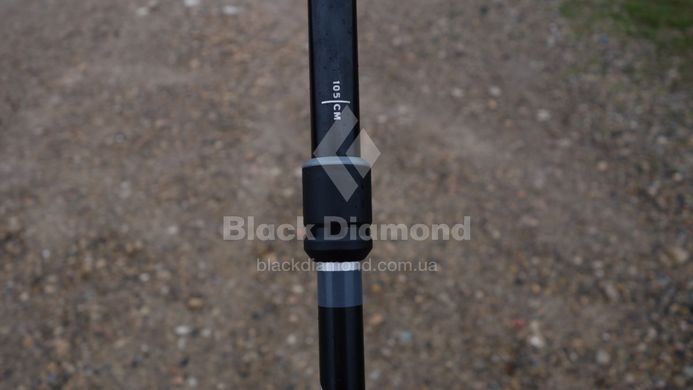 Трекінгові палки Black Diamond Distance FLZ, 120-140 см, Black (BD 112206-140)