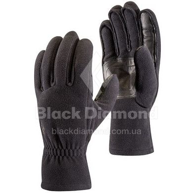 Рукавички чоловічі Black Diamond MidWeight Windbloc Fleece Gloves, Black, р. S (BD 801039.BLAK-S)