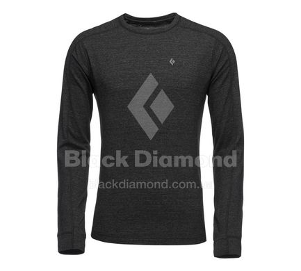 Термокофта чоловіча Black Diamond M Solution 150 Merino Baselayer Crew, Black, р. L (BD 760020.0002-L)