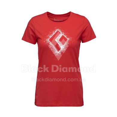 Футболка женская Black Diamond W Chalked Up 2.0 Tee, Coral Red, M (BD 7524196050MED1)