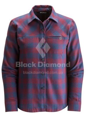 Сорочка жіноча Black Diamond W LS Spotter Shirt, Merlot/Captain Gingham, XS (BD O54T.970-XS)