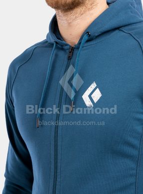 Мужская толстовка Black Diamond M Chalked Up Full Zip Hoody, Azurite, S (BD 7301084022SML1)