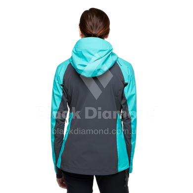 Мембранна жіноча куртка Soft Shell Black Diamond Dawn Patrol Hybrid Shell, L - Dark Patina (BD 7450054050LRG1)