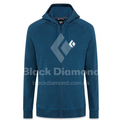 Мужская толстовка Black Diamond M Chalked Up Full Zip Hoody, Azurite, S (BD 7301084022SML1)