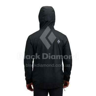 Чоловіча мембранна куртка Black Diamond Deploy 3L Shell, Black, S (BD 7450570002SML1)