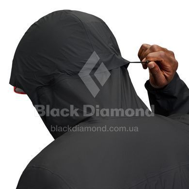 Чоловіча мембранна куртка Black Diamond Deploy 3L Shell, Black, S (BD 7450570002SML1)