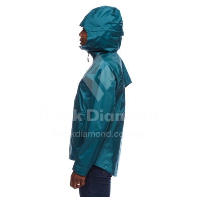 Мембранная женская куртка для трекинга Black Diamond W Treeline Rain Shell, XL - Sea Pine (BD 7450093032XLG1)