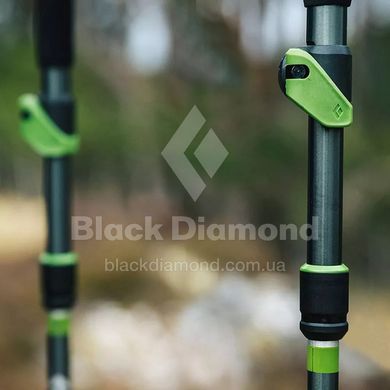 Трекінгові палки Black Diamond Distance Plus FLZ, 120-140 см, Black (BD 112211-140)
