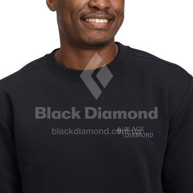 Світшот чоловічий Black Diamond M Mini Stacked Crewneck, Black, L (BD 7524660002LRG1)