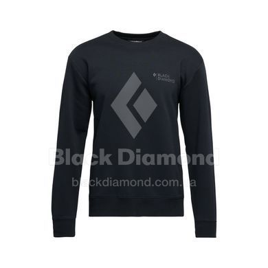 Світшот чоловічий Black Diamond M Mini Stacked Crewneck, Black, L (BD 7524660002LRG1)