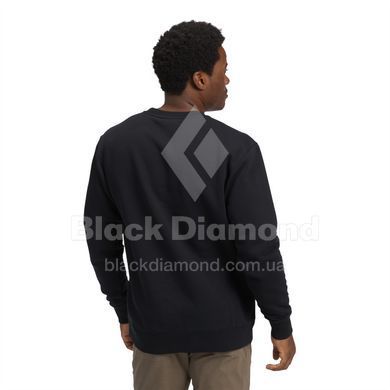 Світшот чоловічий Black Diamond M Mini Stacked Crewneck, Black, L (BD 7524660002LRG1)