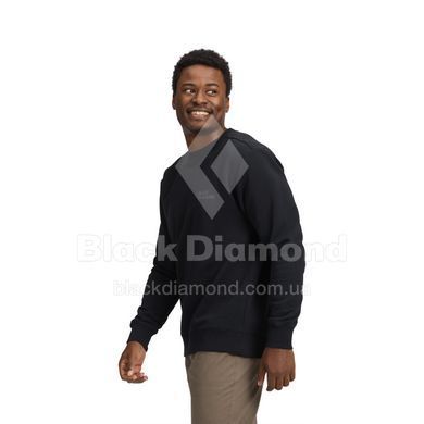 Світшот чоловічий Black Diamond M Mini Stacked Crewneck, Black, L (BD 7524660002LRG1)