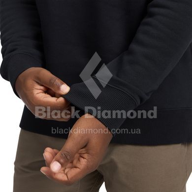 Світшот чоловічий Black Diamond M Mini Stacked Crewneck, Black, L (BD 7524660002LRG1)