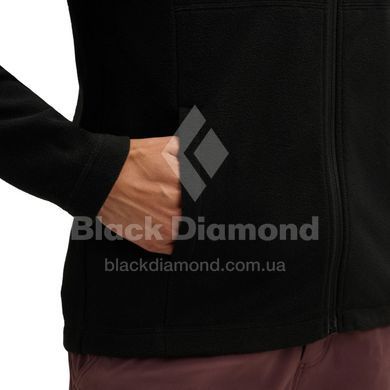 Кофта флісова жіноча Black Diamond W Rift FZ Fleece Jacket, Black/Black, M (BD 7441189008MED1)