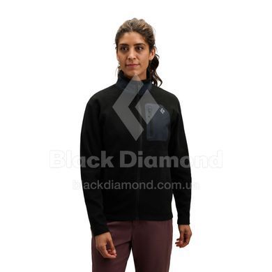 Кофта флісова жіноча Black Diamond W Rift FZ Fleece Jacket, Black/Black, M (BD 7441189008MED1)
