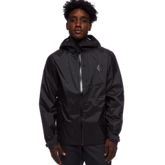 Мембранна чоловіча куртка для трекінгу Black Diamond M Treeline Rain Shell, XXL - Black (BD 7450080002XXL1)