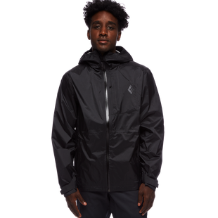 Мембранна чоловіча куртка для трекінгу Black Diamond M Treeline Rain Shell, XXL - Black (BD 7450080002XXL1)