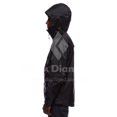 Мембранная мужская куртка для треккинга Black Diamond M Treeline Rain Shell, XXL - Black (BD 7450080002XXL1)