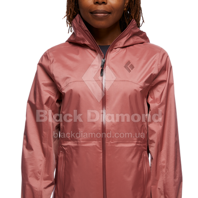 Мембранна жіноча куртка для трекінгу Black Diamond W Treeline Rain Shell, S - Rosewood (BD 7450096027SML1)