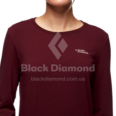 Женская футболка с длинным рукавом Black Diamond LS BD Forest Diamond Tee, Bordeaux, XS (BD 7300606018XSM1)