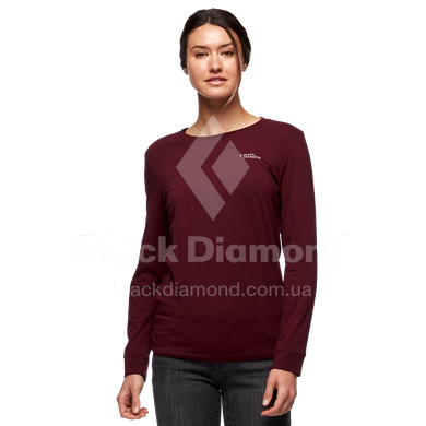 Женская футболка с длинным рукавом Black Diamond LS BD Forest Diamond Tee, Bordeaux, XS (BD 7300606018XSM1)