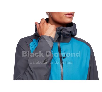 Мембранна жіноча куртка Black Diamond W Highline Shell, L - Fjord Blue/Anthracite (BD 745001.9143-L)
