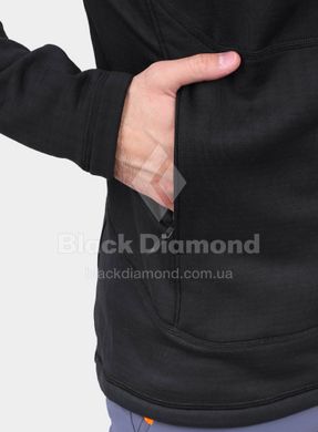 Мужская флисовая кофта с рукавом реглан Black Diamond Factor Hoody, L - Black (BD 744040.0002-L)