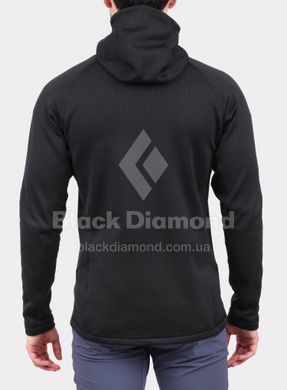 Чоловіча флісова кофта з рукавом реглан Black Diamond Factor Hoody, S - Black (BD 744040.0002-S)