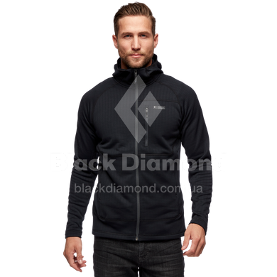 Чоловіча флісова кофта з рукавом реглан Black Diamond Factor Hoody, S - Black (BD 744040.0002-S)
