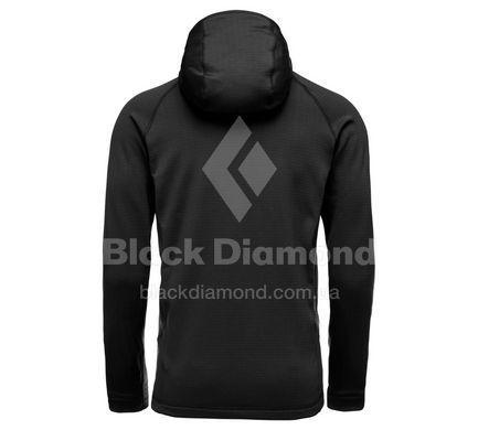 Чоловіча флісова кофта з рукавом реглан Black Diamond Factor Hoody, S - Black (BD 744040.0002-S)